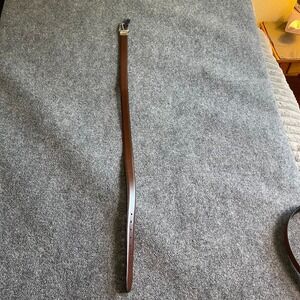 JCPenney Mens Reversible Dress Belt Black Brown Silver Buckle 38 11ST01X002